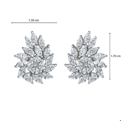 Emilio Jewelry 2.32 Carat Diamond Earrings