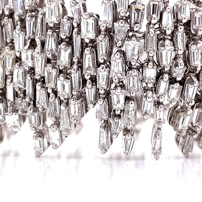 Emilio Jewelry 27.00 Carat Tapered Baguette Diamond Bracelet