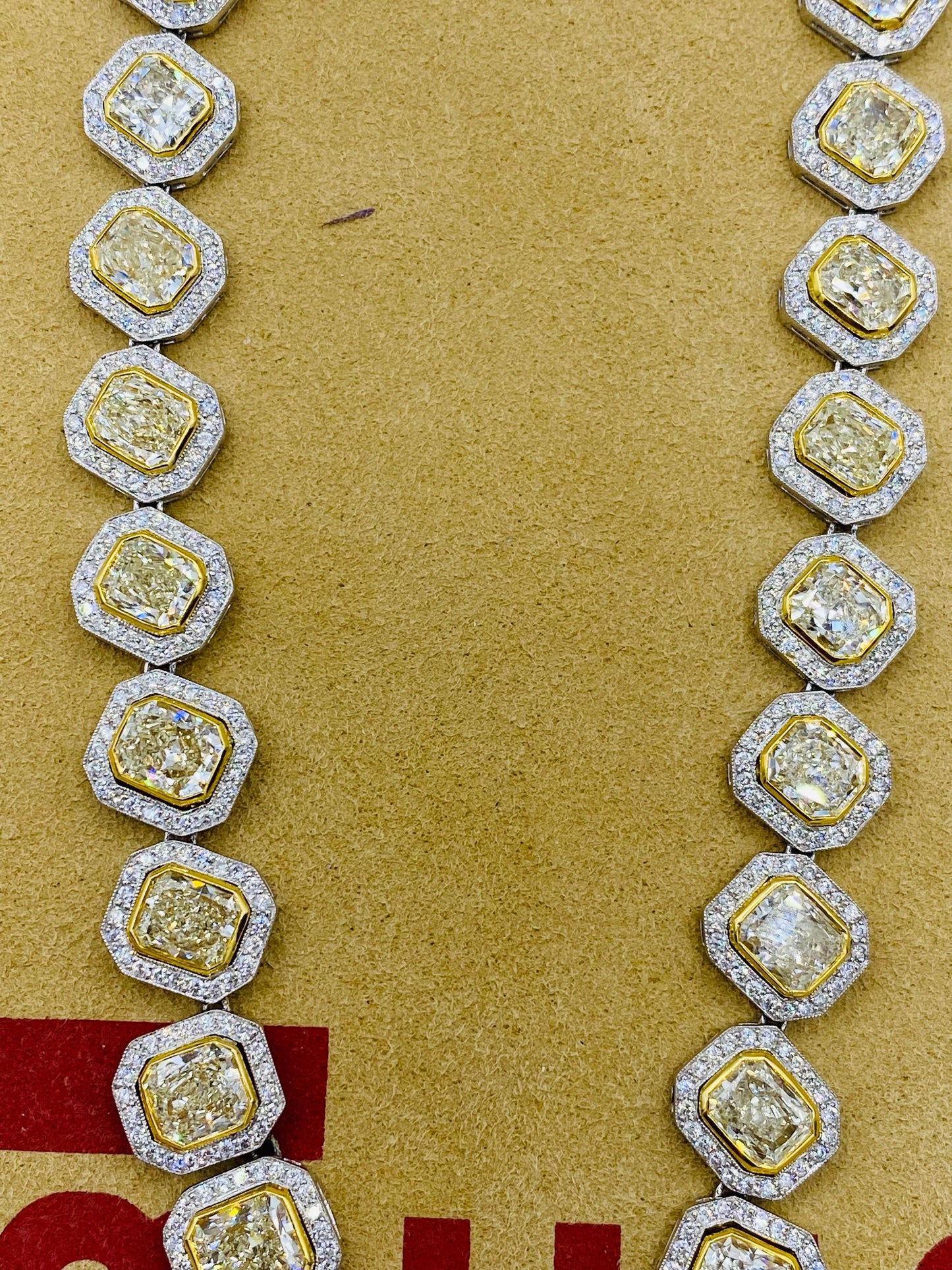 Emilio Jewelry 34.00 Carat Yellow Diamond Necklace