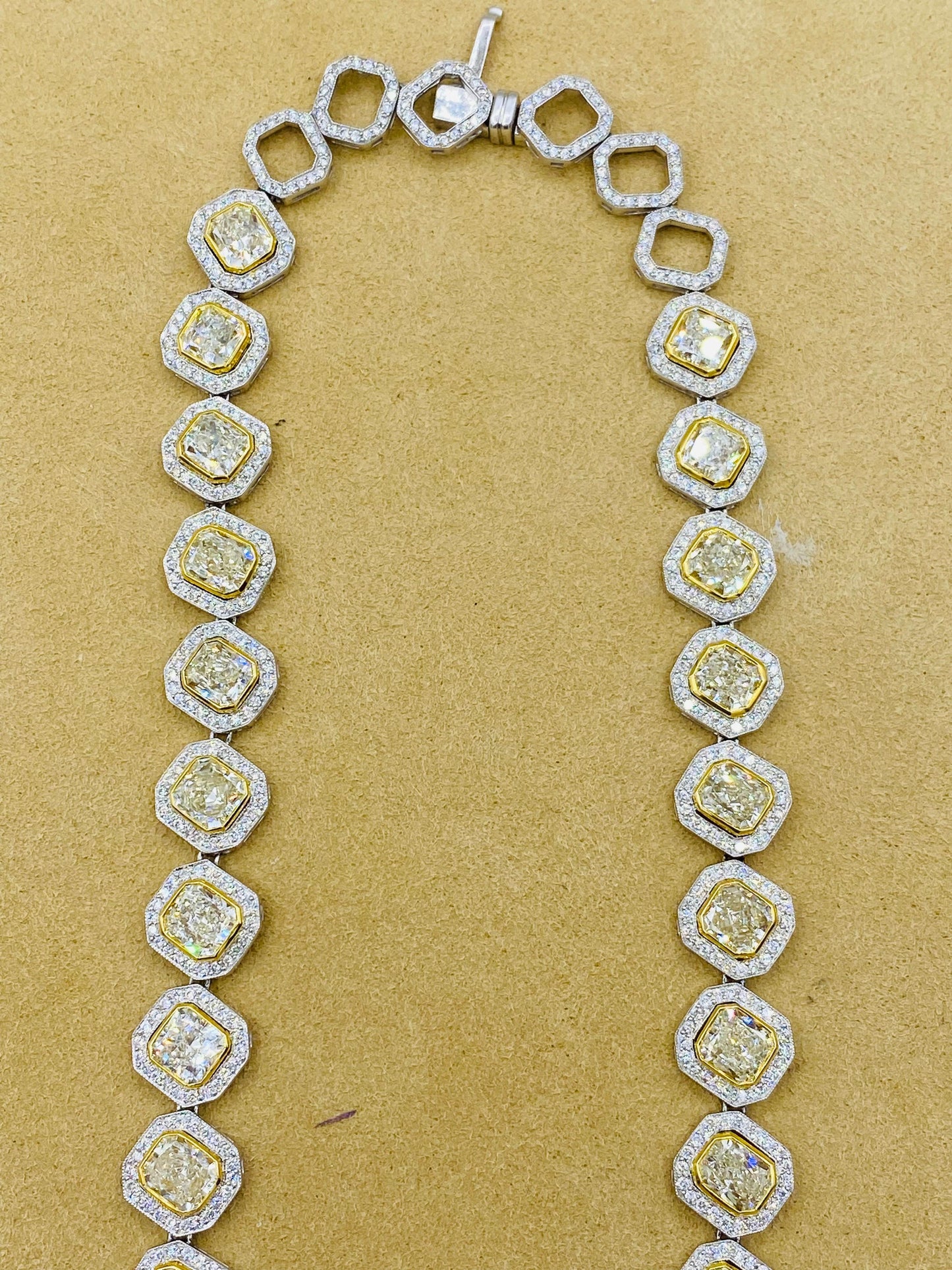 Emilio Jewelry 34.00 Carat Yellow Diamond Necklace