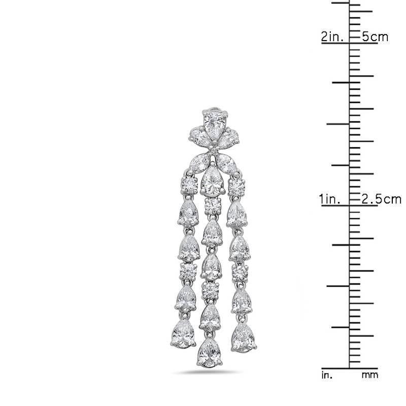 Emilio Jewelry 5.39 Carat Pear Shape Diamond Drops
