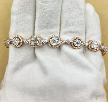 Emilio Jewelry 5.92 Carat Fancy Diamond Bracelet