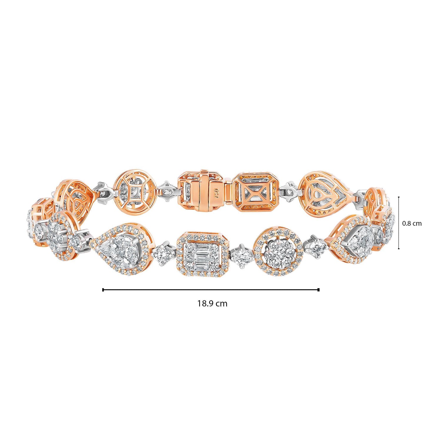 Emilio Jewelry 5.92 Carat Fancy Diamond Bracelet