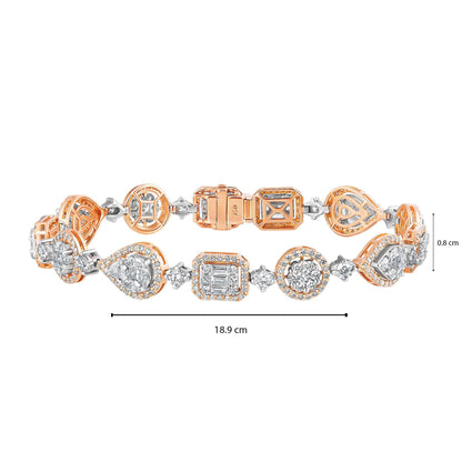 Emilio Jewelry 5.92 Carat Fancy Diamond Bracelet