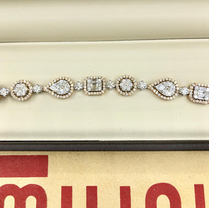 Emilio Jewelry 5.92 Carat Fancy Diamond Bracelet