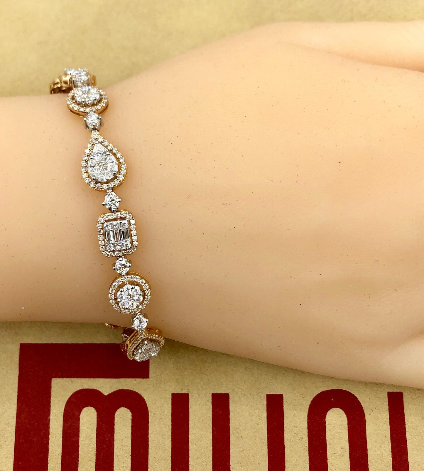 Emilio Jewelry 5.92 Carat Fancy Diamond Bracelet