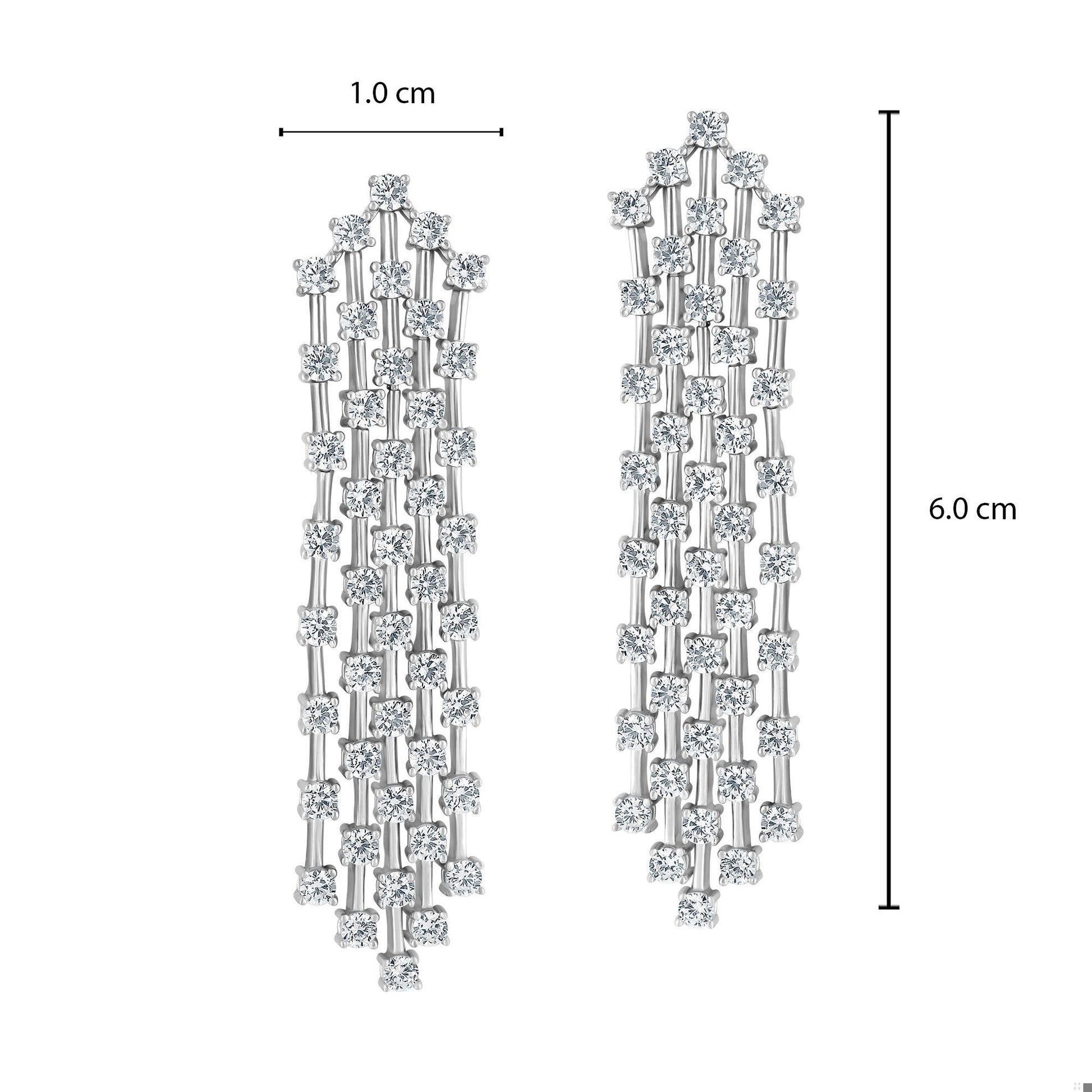 Emilio Jewelry 6.20 Carat Diamond Earrings