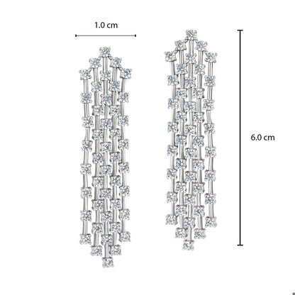 Emilio Jewelry 6.20 Carat Diamond Earrings