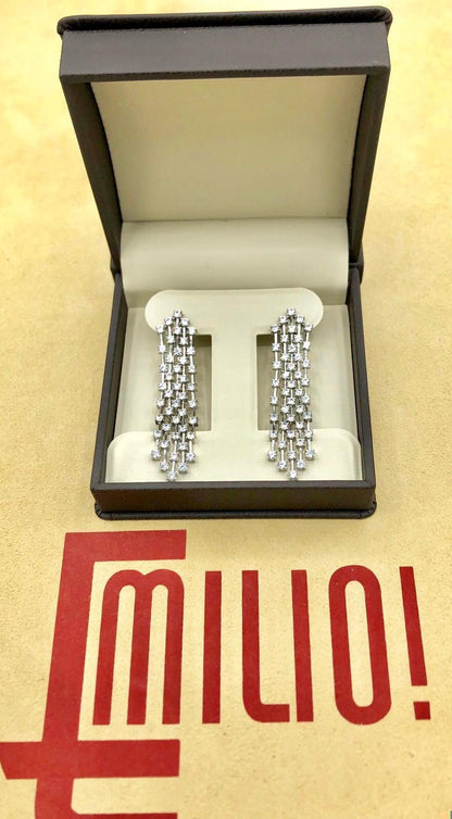 Emilio Jewelry 6.20 Carat Diamond Earrings