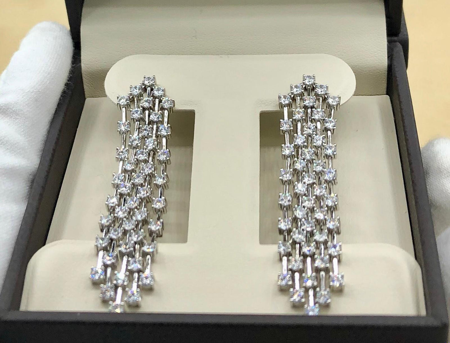 Emilio Jewelry 6.20 Carat Diamond Earrings