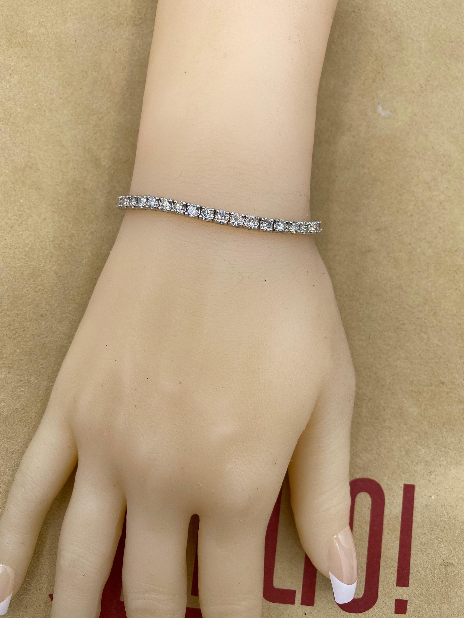 Emilio Jewelry 7.00 Carat Tennis Bracelet