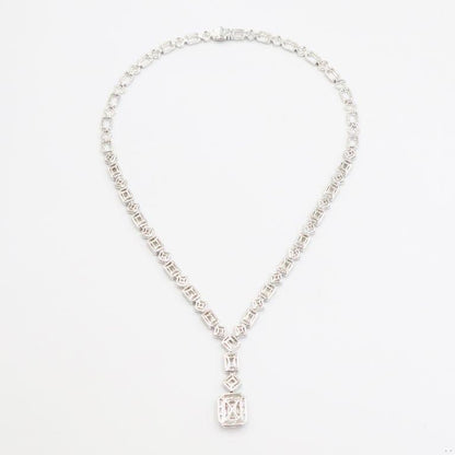 Emilio Jewelry 9.80 Carat Illusion Diamond Necklace