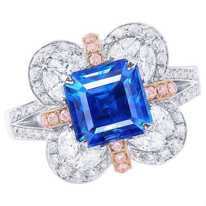 Emilio Jewelry AGL Certified Kashmir Sapphire