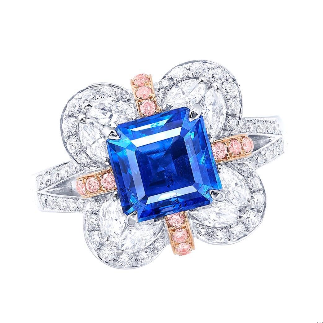 Emilio Jewelry AGL Certified Kashmir Sapphire