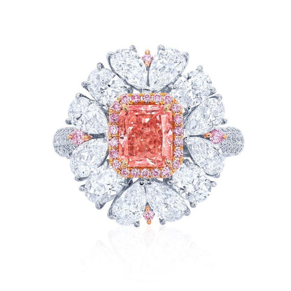 Emilio Jewelry Argyle Certified Fancy Intense Pink Diamond Ring