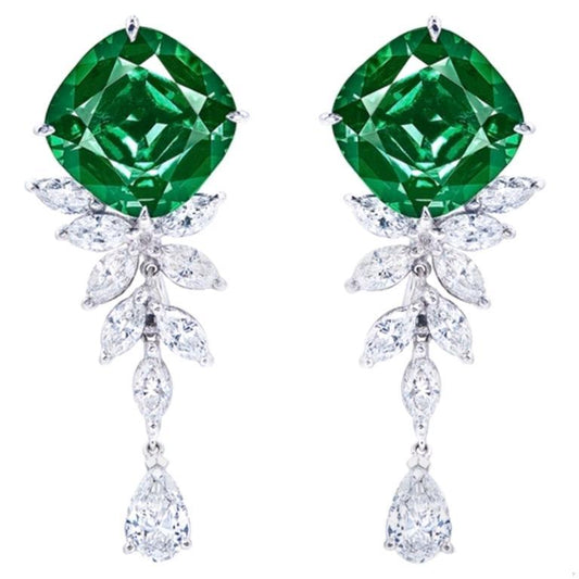 Emilio Jewelry Certified 10.80 Carat Tourmaline Earrings