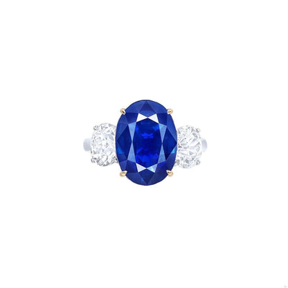 Emilio Jewelry Certified 5.00 Carat Kashmir Sapphire Ring