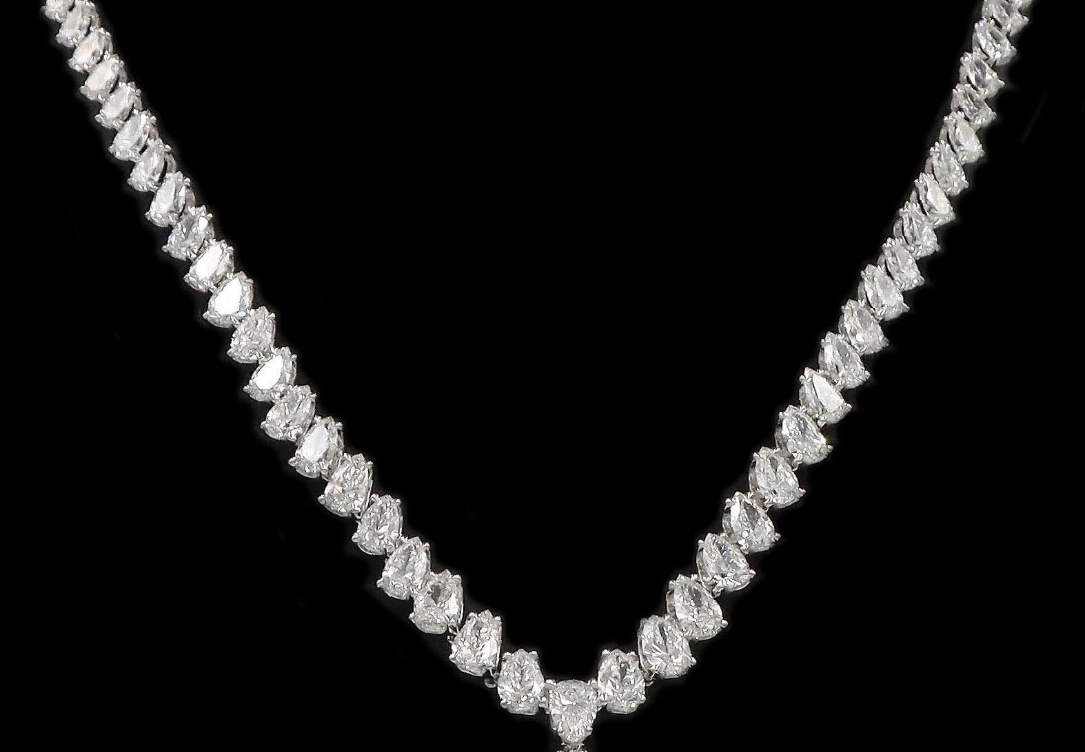 Emilio Jewelry Certified 83.00 Carat Fancy Diamond Necklace