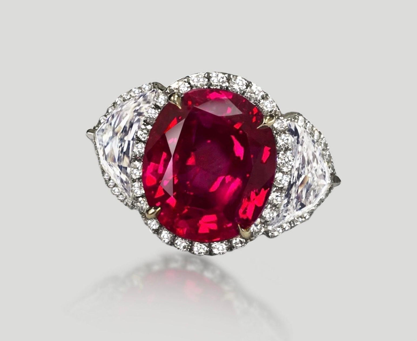 Emilio Jewelry Certified Burma No Heat Ruby Ring