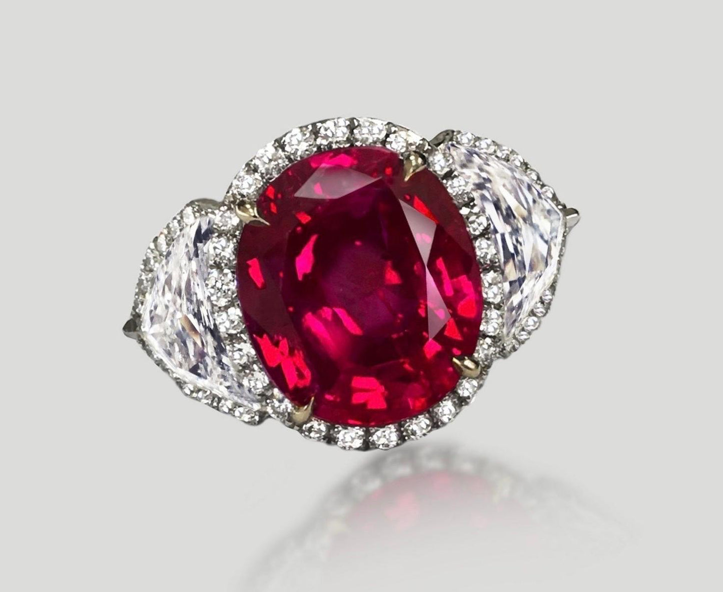 Emilio Jewelry Certified Burma No Heat Ruby Ring