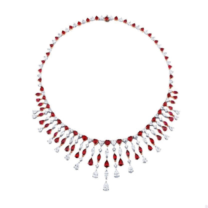 Emilio Jewelry Certified Untreated Ruby Necklace