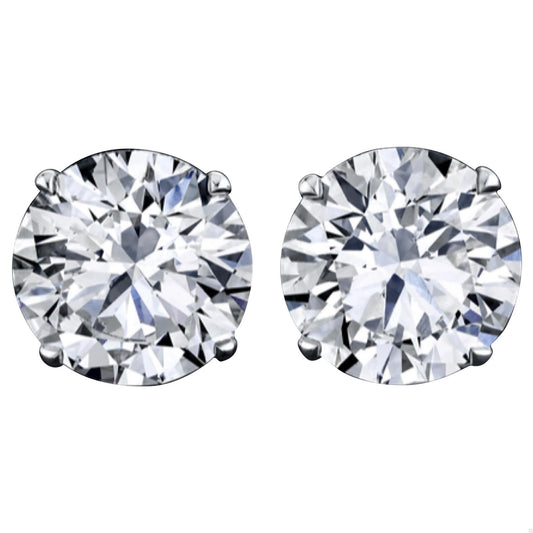 Emilio Jewelry GIA Certified 10.00 Carat Stud Earrings