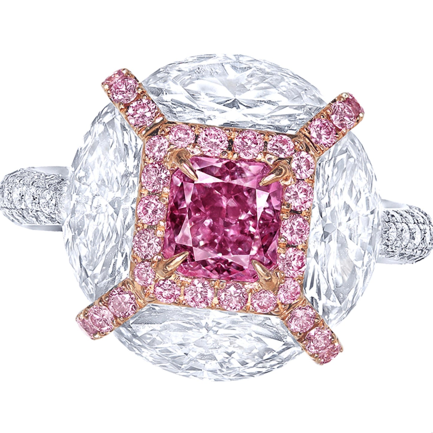 Emilio Jewelry GIA Certified 1.00 Carat Fancy Intense Pink Diamond