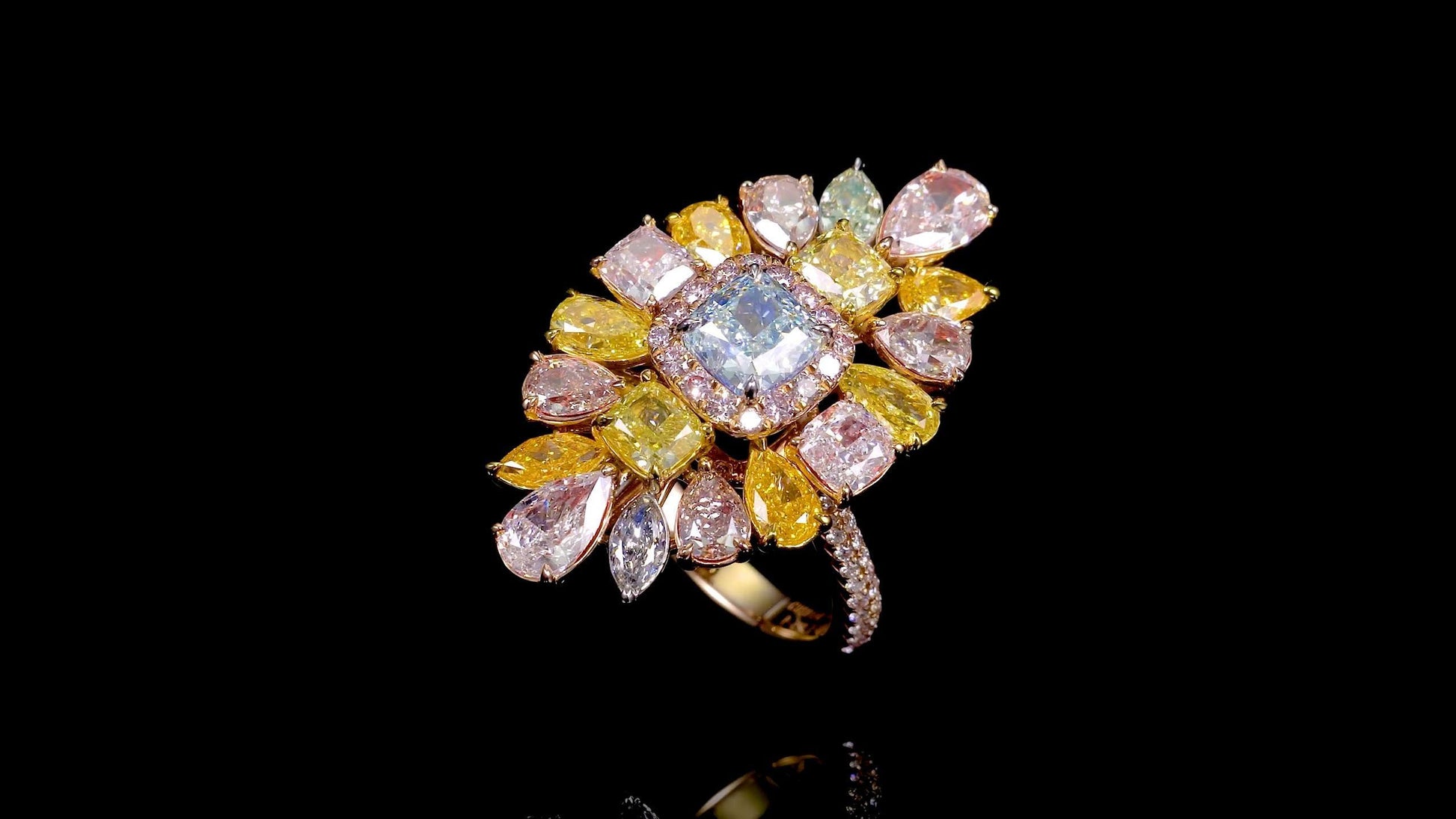 Emilio Jewelry GIA Certified Blue Diamond Flawless Ring