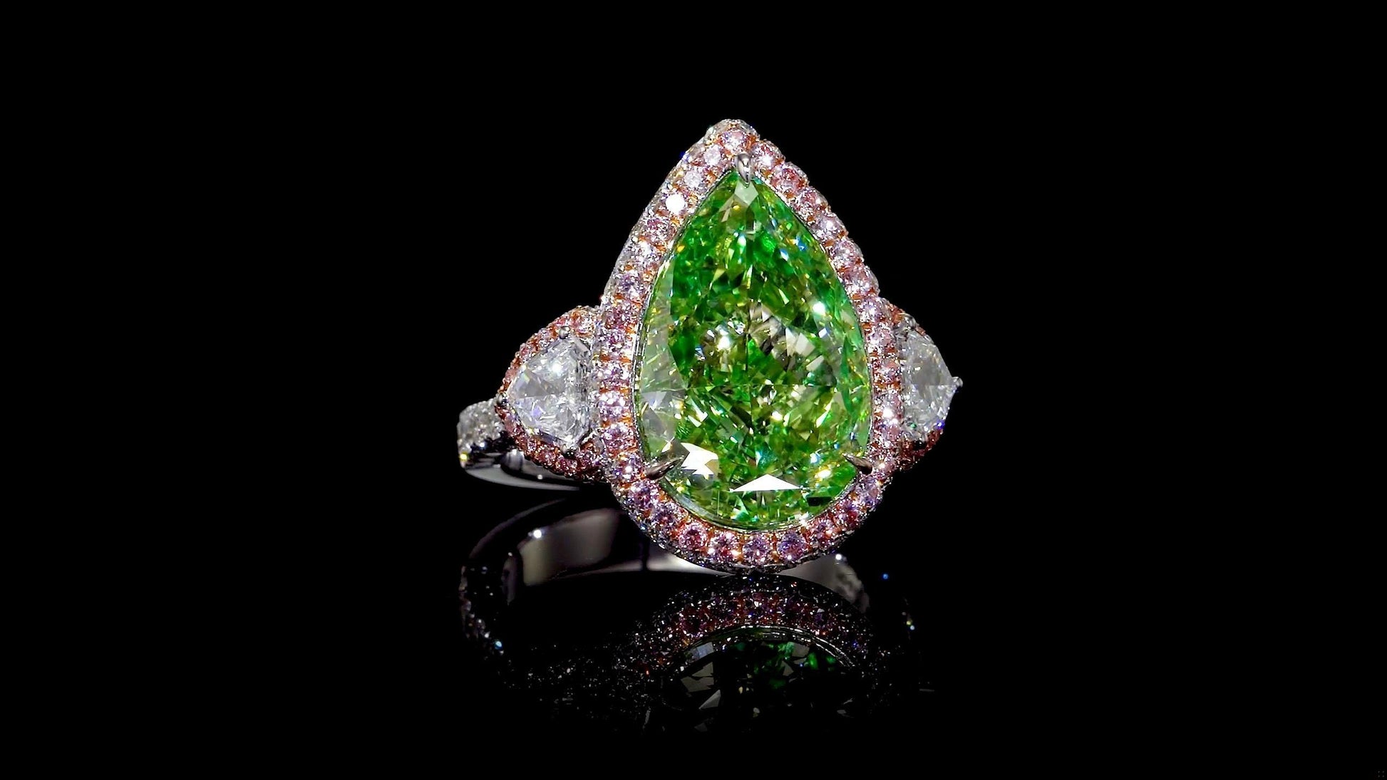 Emilio Jewelry GIA Certified Greenish Yellow Diamond Ring