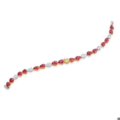 Emilio Jewelry GIA Certified Natural Ruby Diamond Bracelet