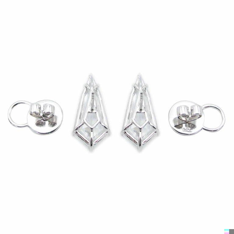 Emilio Jewelry Gia Certified 10.34 Carat Kite Diamond Stud Earring