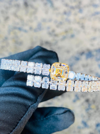 Emilio Jewelry Gia Certified 12.00 Carat Bangle