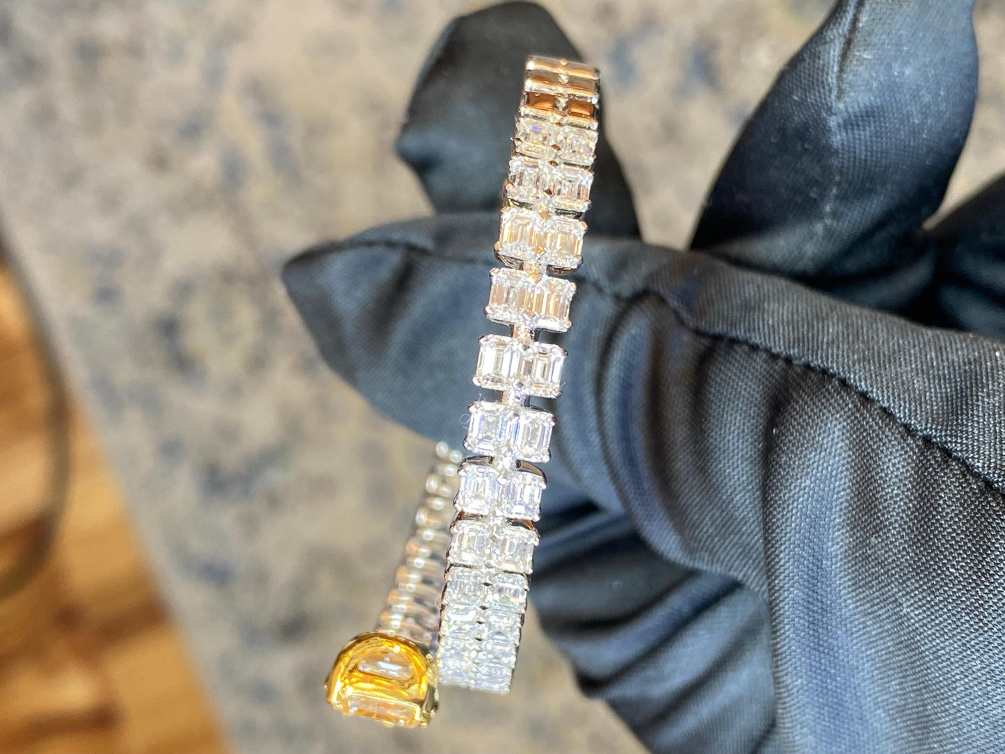 Emilio Jewelry Gia Certified 12.00 Carat Bangle