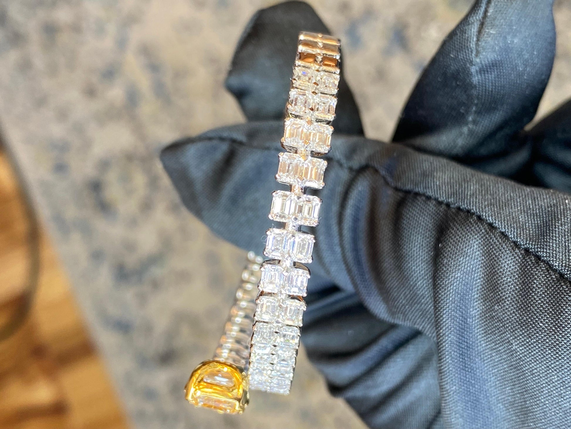 Emilio Jewelry Gia Certified 12.00 Carat Bangle