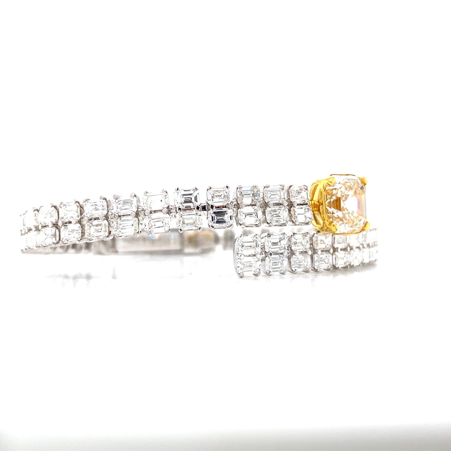 Emilio Jewelry Gia Certified 12.00 Carat Bangle