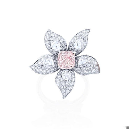 Emilio Jewelry Gia Certified 1.35 Carat Pink Diamond Ring