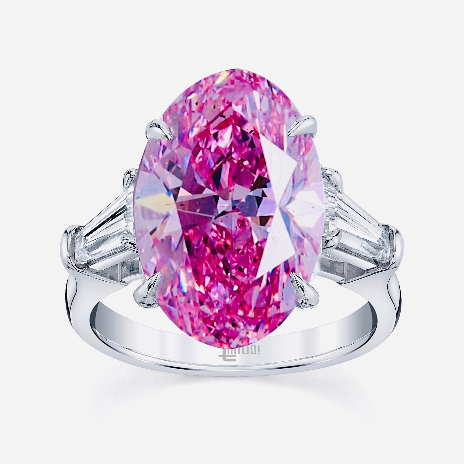 Emilio Jewelry Gia Certified 2.00 Carat Vivid Pink Diamond Ring