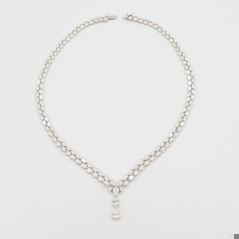 Emilio Jewelry Gia Certified 28.00 Carat Diamond Necklace