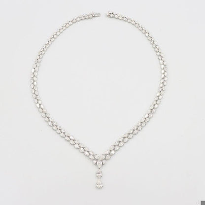 Emilio Jewelry Gia Certified 28.00 Carat Diamond Necklace