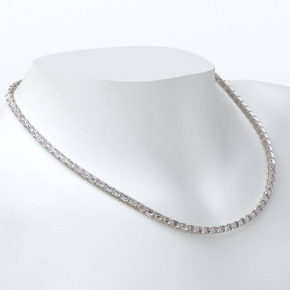 Emilio Jewelry Gia Certified 30.00 Carat Emerald Cut Diamond Necklace