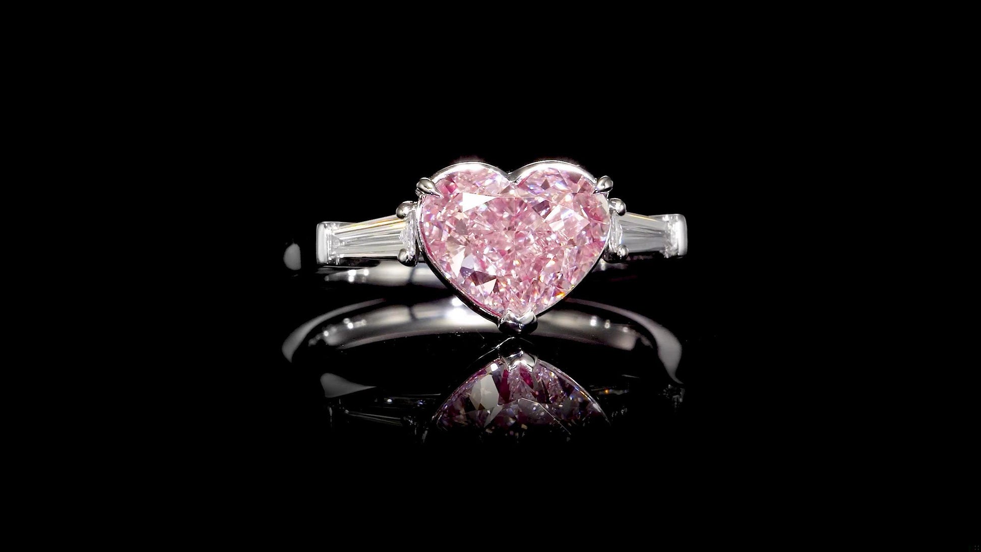 Emilio Jewelry Gia Certified 3.00 Carat Fancy Light Pink Diamond Ring