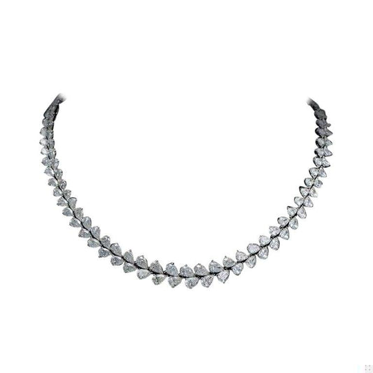 Emilio Jewelry Gia Certified 38.00 Carat Diamond Wreath Necklace