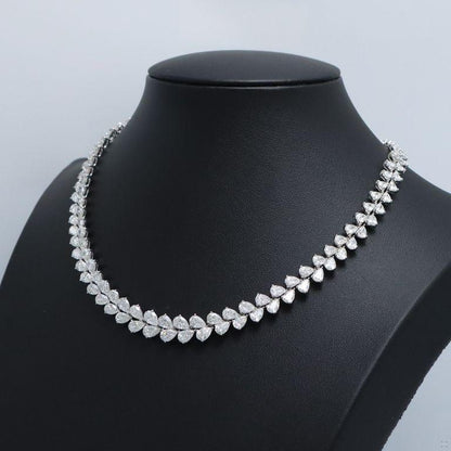 Emilio Jewelry Gia Certified 38.00 Carat Diamond Wreath Necklace
