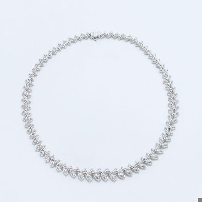 Emilio Jewelry Gia Certified 38.00 Carat Diamond Wreath Necklace