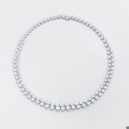 Emilio Jewelry Gia Certified 38.00 Carat Diamond Wreath Necklace