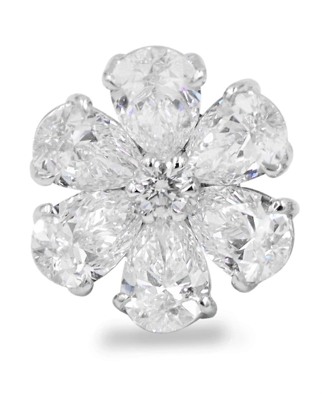 Emilio Jewelry Gia Certified .50 Carat Each Diamond Cluster Earrings