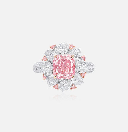 Emilio Jewelry Gia Certified Internally Flawless Pink Diamond Ring