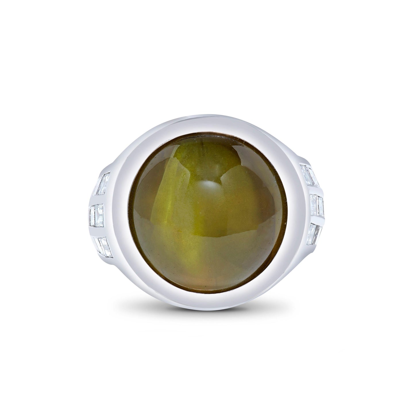 Emilio Jewelry Rare 50.00 Carat Cats Eye Ring