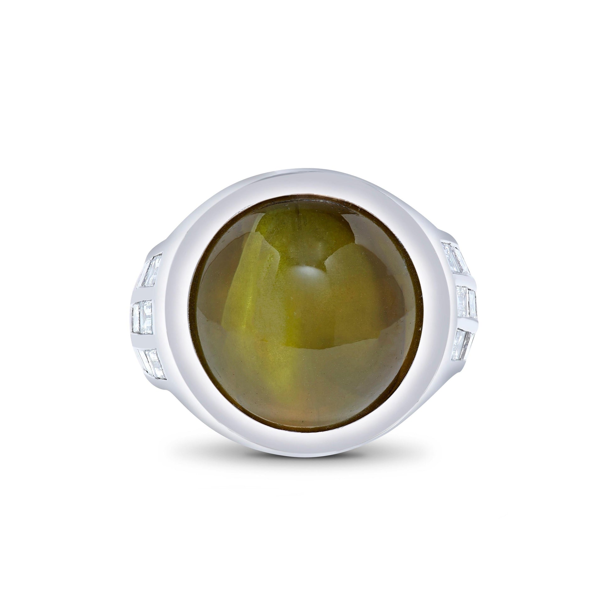 Emilio Jewelry Rare 50.00 Carat Cats Eye Ring