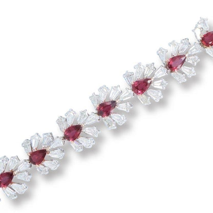 Emilio Jewelry Ruby Diamond Bracelet